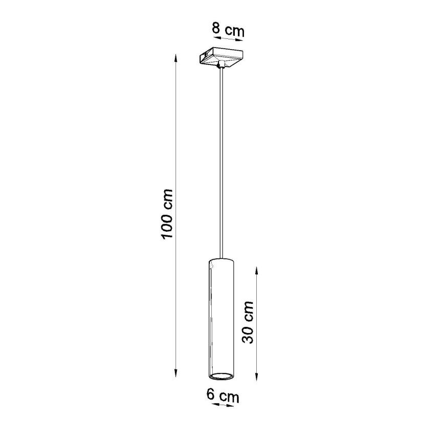 Lustra ar auklu LAGOS 1xGU10/10W/230V spīdīgi hromēts