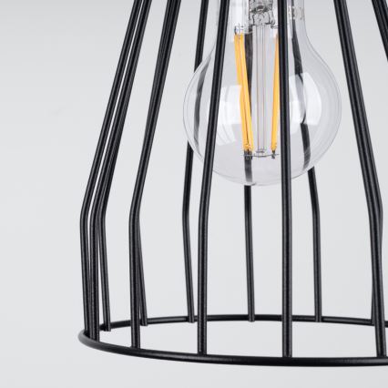 Lustra ar auklu LEYO 1xE27/15W/230V melna