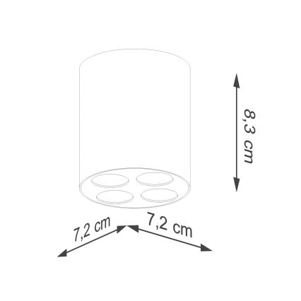 LED Starmetis ZOE LED/9W/230V balta