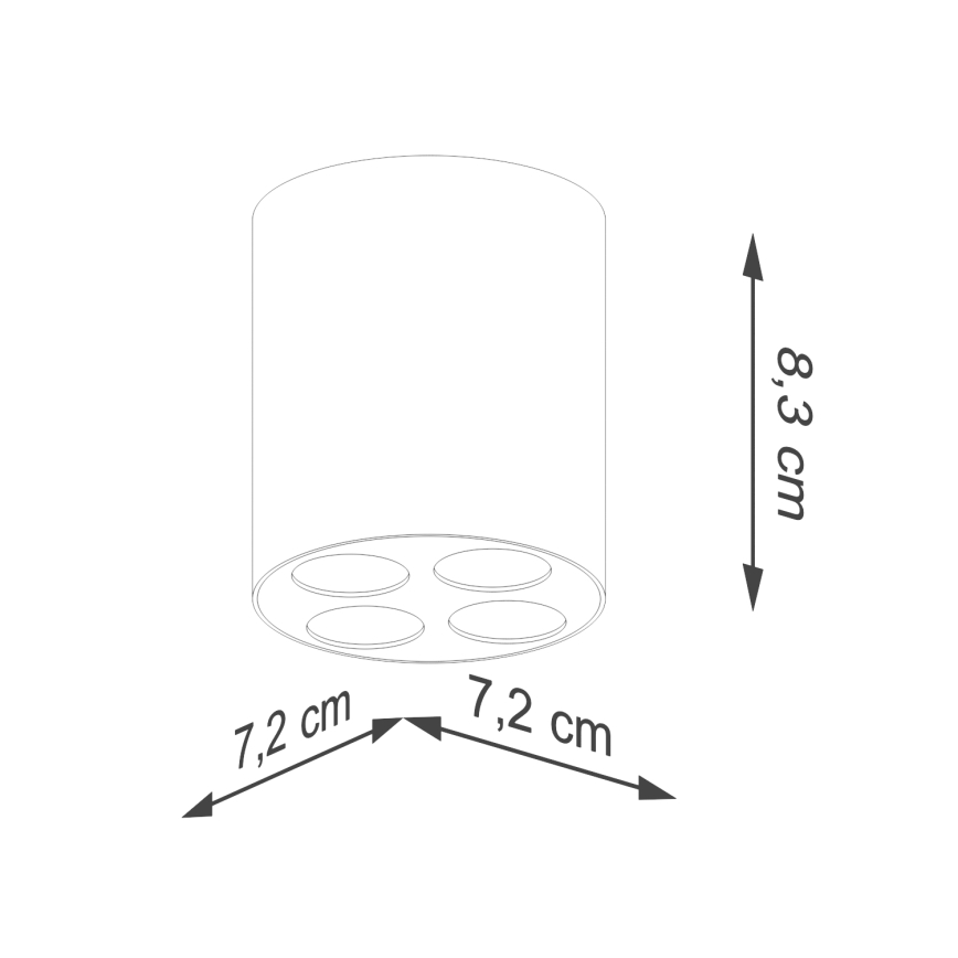 LED Starmetis ZOE LED/9W/230V melna