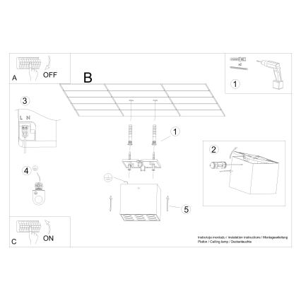 LED Starmetis OZZY LED/16W/230V melna