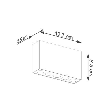 LED Starmetis SOLE LED/11W/230V melna