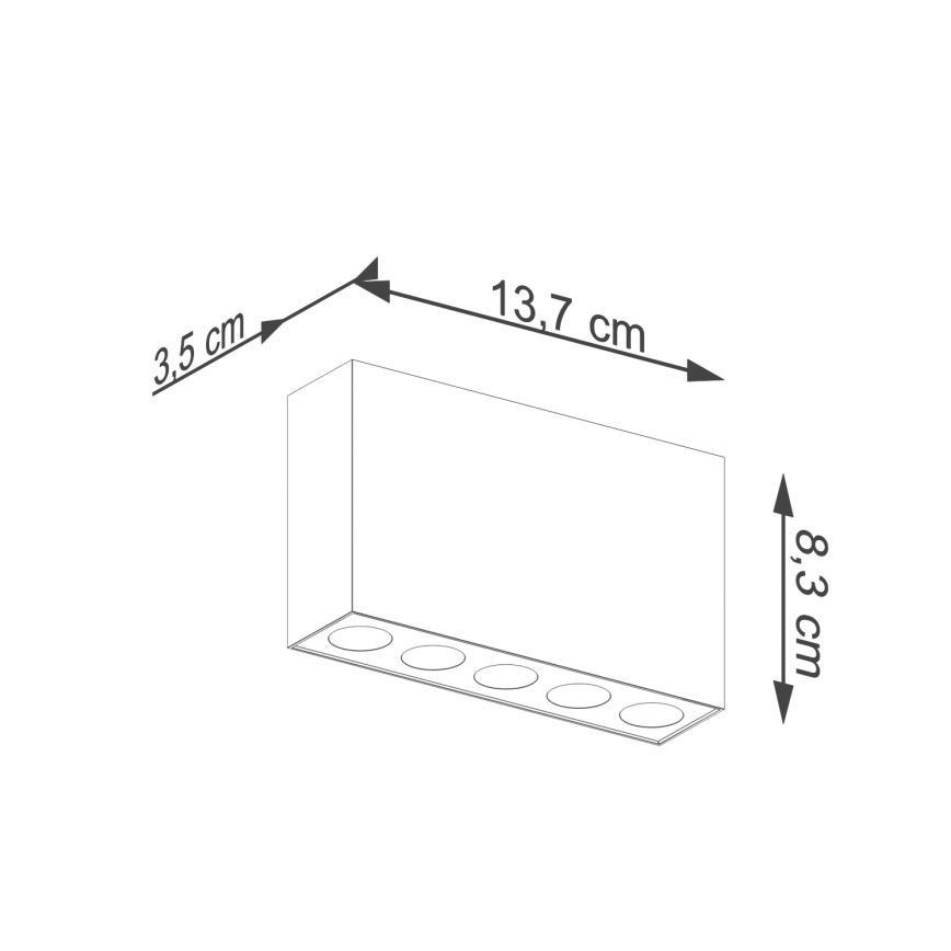 LED Starmetis SOLE LED/11W/230V melna