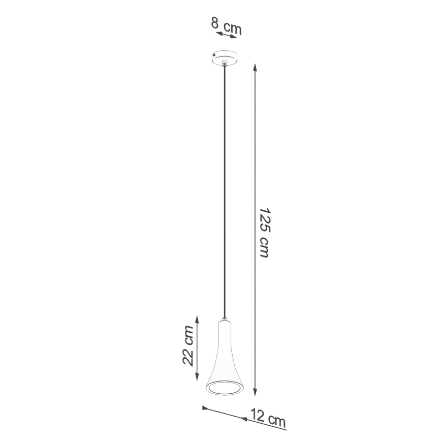 Lustra ar auklu REA 1xE14/12W/230V betons