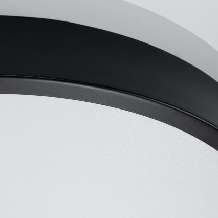 LED griestu gaismeklis ONYX LED/32W/230V diametrs 40 cm melns