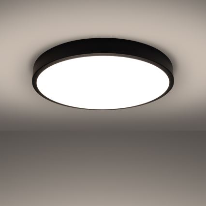 LED griestu lampa ONYX LED/48W/230V Ø 60 cm melna