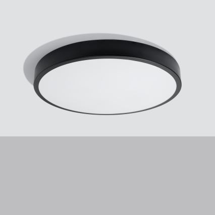 LED griestu lampa ONYX LED/48W/230V Ø 60 cm melna