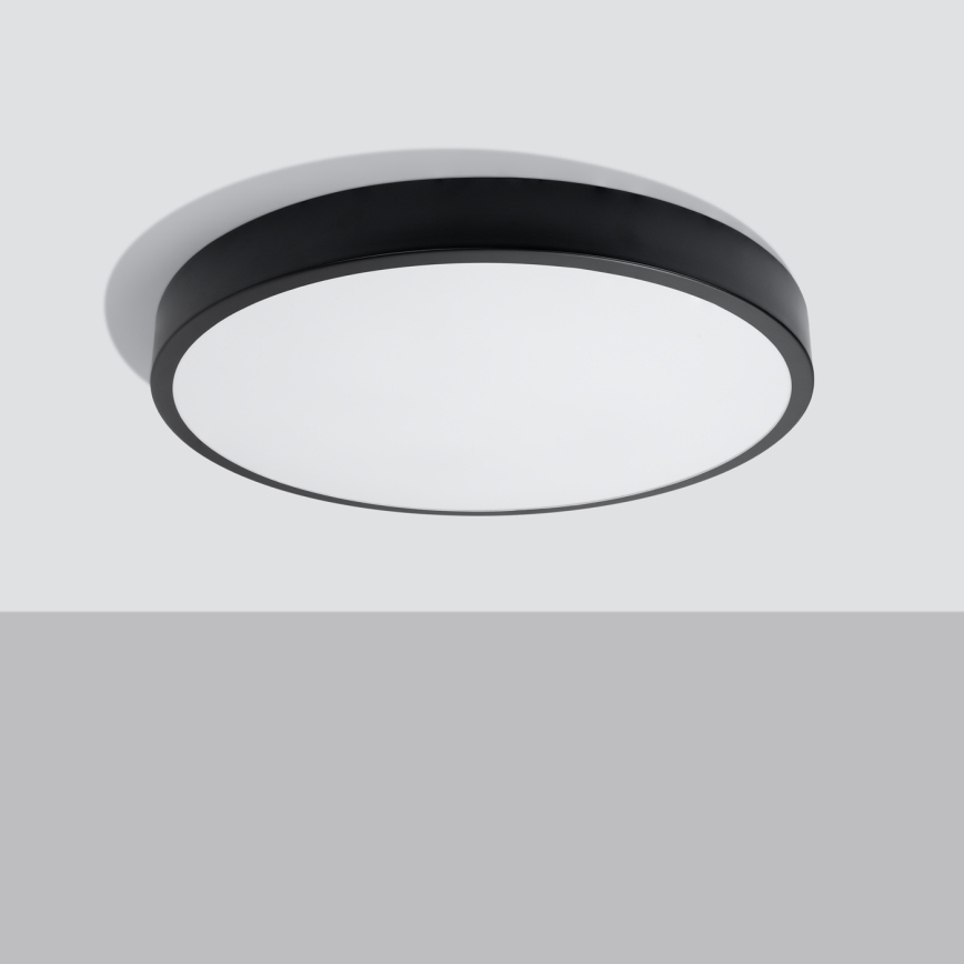 LED griestu lampa ONYX LED/48W/230V Ø 60 cm melna