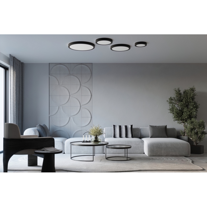 ONYX LED griestu gaismeklis, 48 W, 230 V, Ø 60 cm, balts