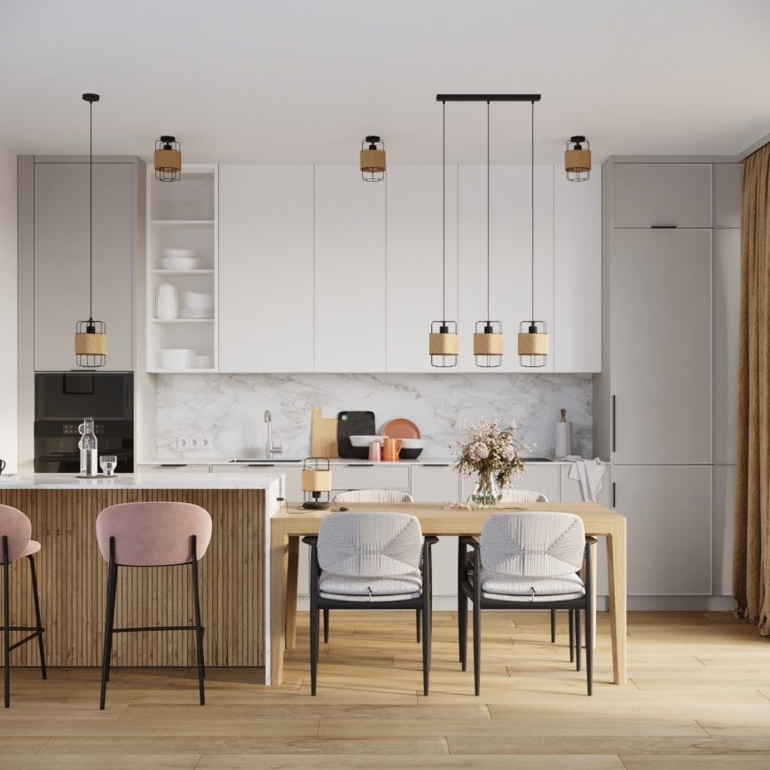 Lustra ar auklu GIZUR 3xE27/15W/230V