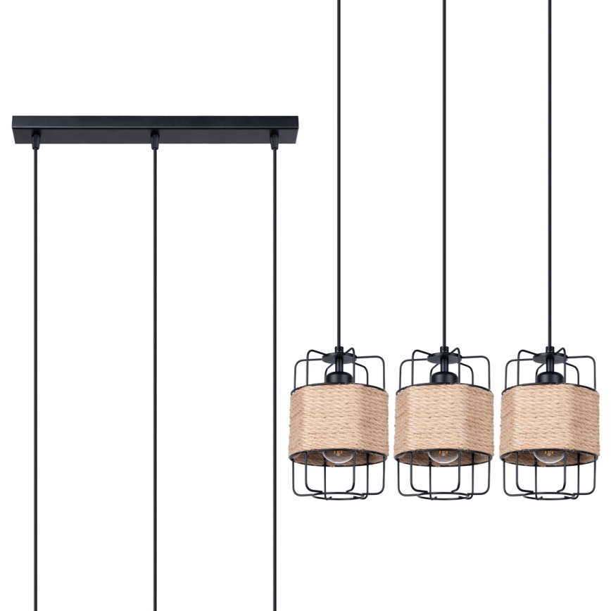 Lustra ar auklu GIZUR 3xE27/15W/230V