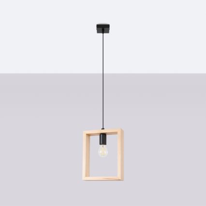 Lustra ar auklu ARIES 1xE27/15W/230V dižskābardis/bēša
