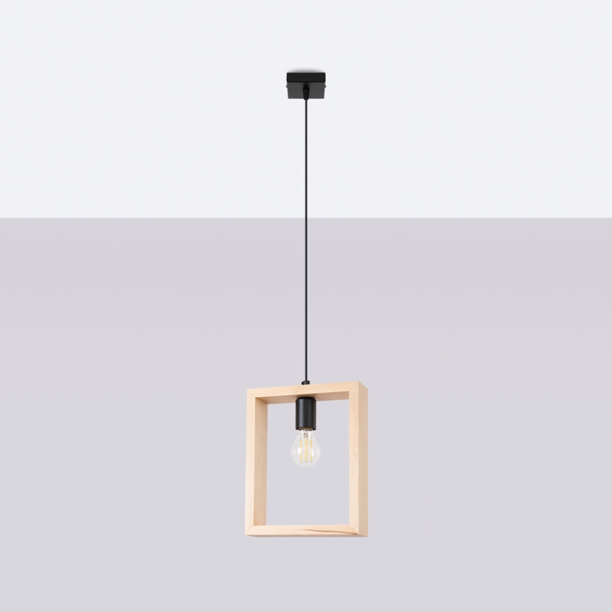 Lustra ar auklu ARIES 1xE27/15W/230V dižskābardis/bēša