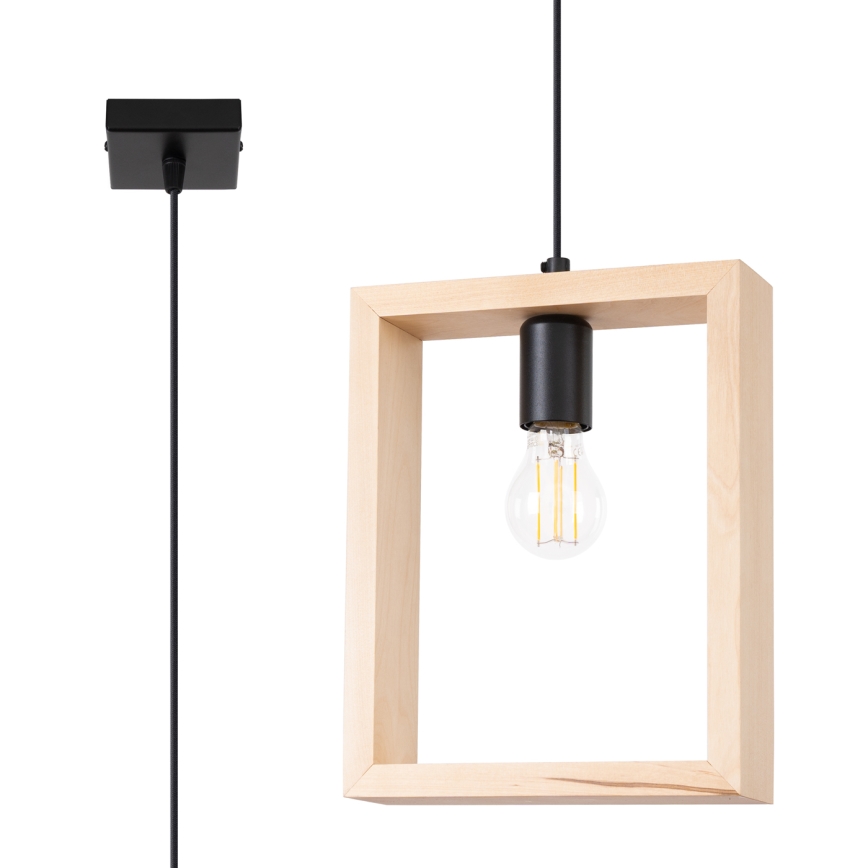 Lustra ar auklu ARIES 1xE27/15W/230V dižskābardis/bēša