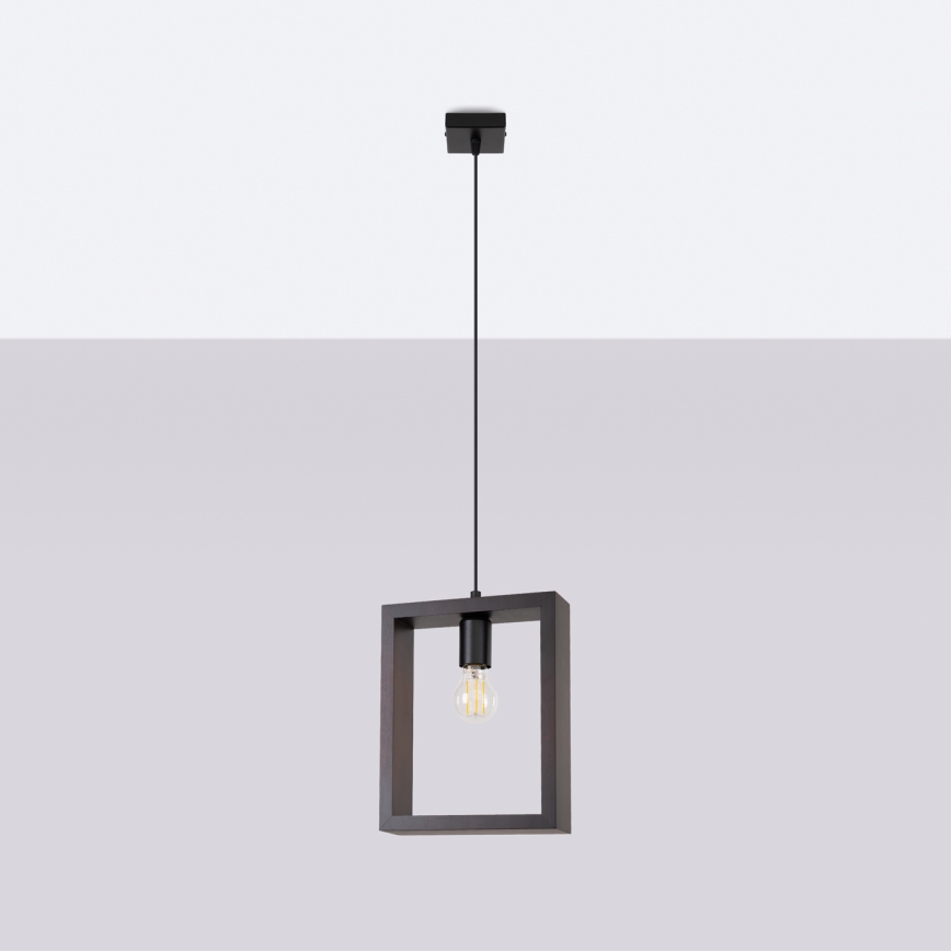 Lustra ar auklu ARIES 1xE27/15W/230V dižskābardis/venge