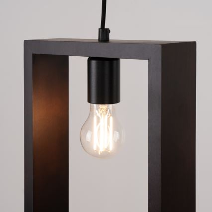 Lustra ar auklu ARIES 1xE27/15W/230V dižskābardis/venge