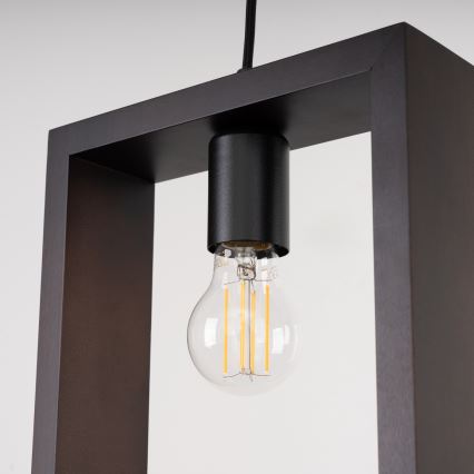 Lustra ar auklu ARIES 1xE27/15W/230V dižskābardis/venge