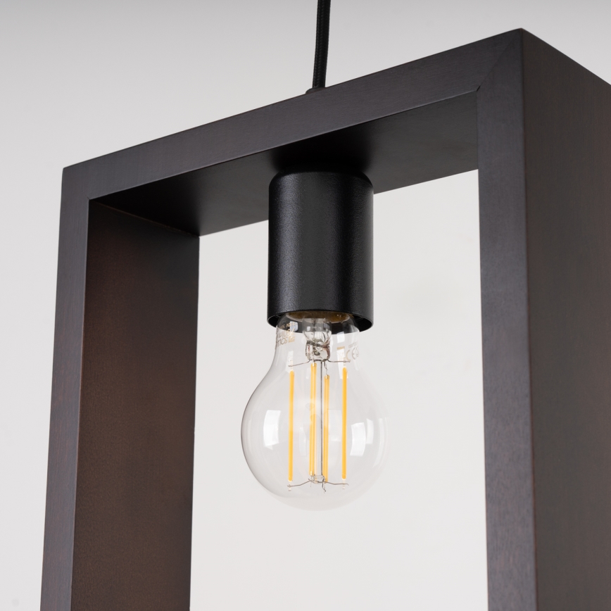 Lustra ar auklu ARIES 1xE27/15W/230V dižskābardis/venge