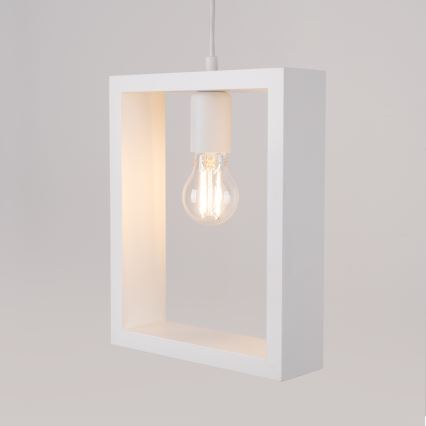Lustra ar auklu ARIES 1xE27/15W/230V dižskābardis/balta