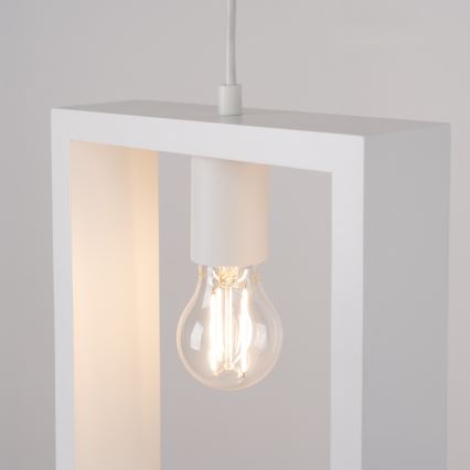Lustra ar auklu ARIES 1xE27/15W/230V dižskābardis/balta