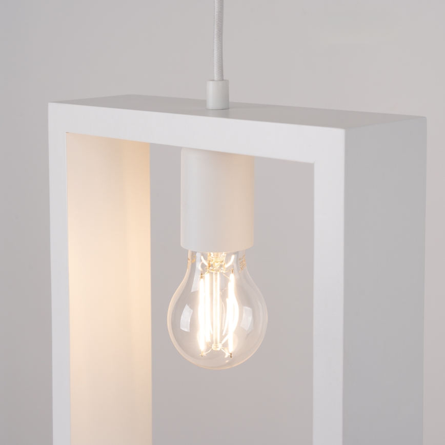 Lustra ar auklu ARIES 1xE27/15W/230V dižskābardis/balta