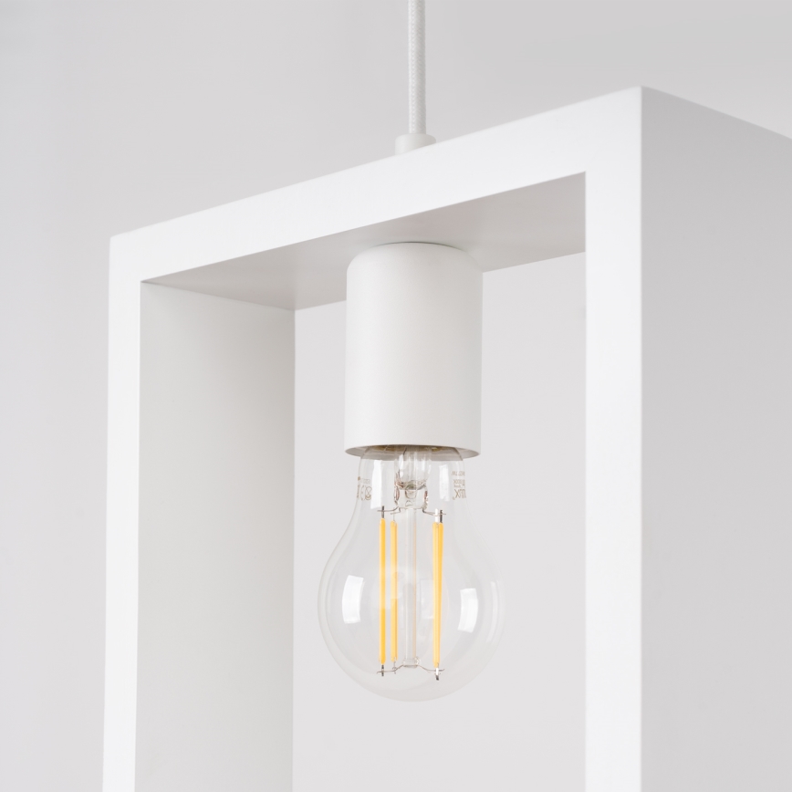 Lustra ar auklu ARIES 1xE27/15W/230V dižskābardis/balta