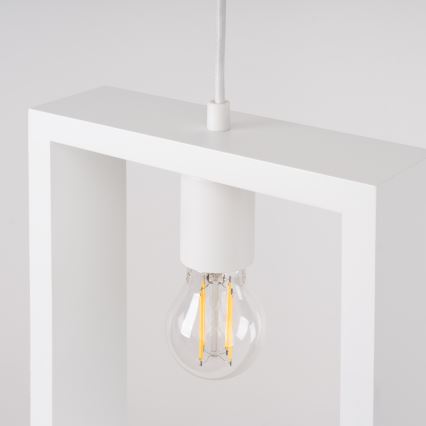 Lustra ar auklu ARIES 1xE27/15W/230V dižskābardis/balta