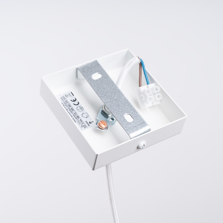 Lustra ar auklu ARIES 1xE27/15W/230V dižskābardis/balta