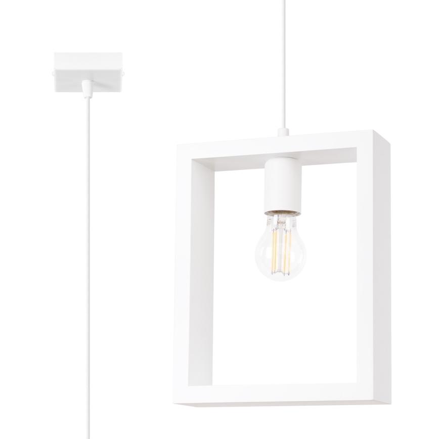 Lustra ar auklu ARIES 1xE27/15W/230V dižskābardis/balta