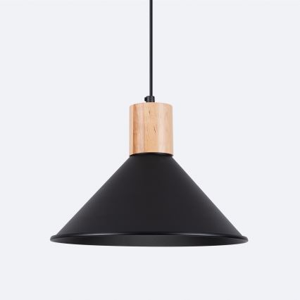 Lustra ar auklu JAGA 1xE27/15W/230V d. 30 cm melna