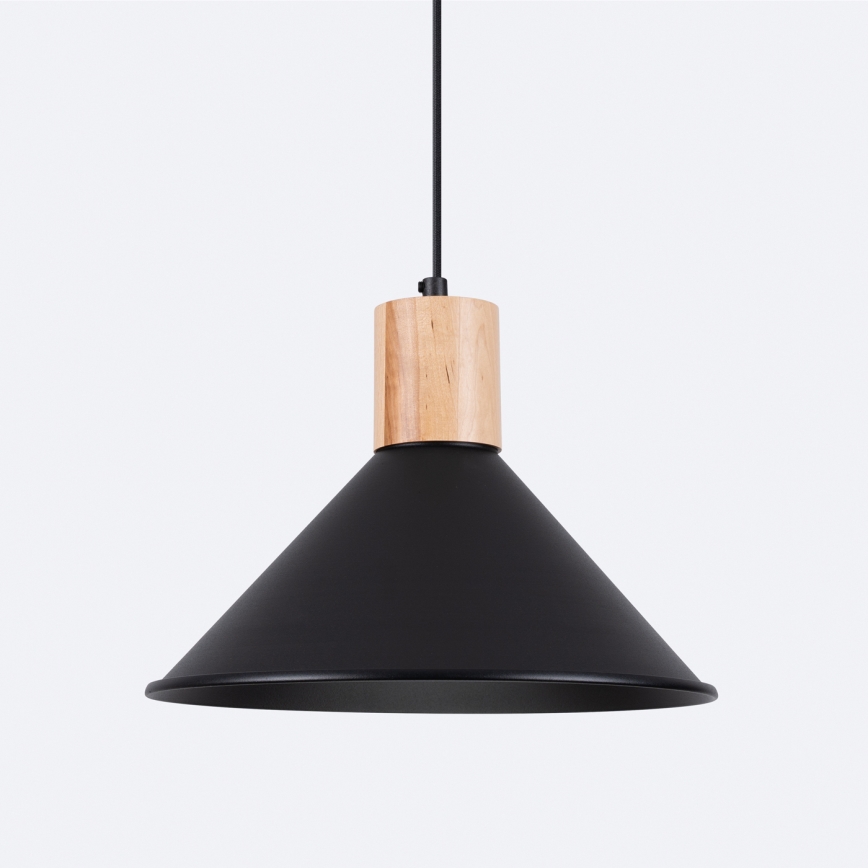 Lustra ar auklu JAGA 1xE27/15W/230V d. 30 cm melna