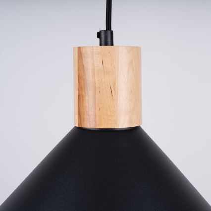 Lustra ar auklu JAGA 1xE27/15W/230V d. 30 cm melna