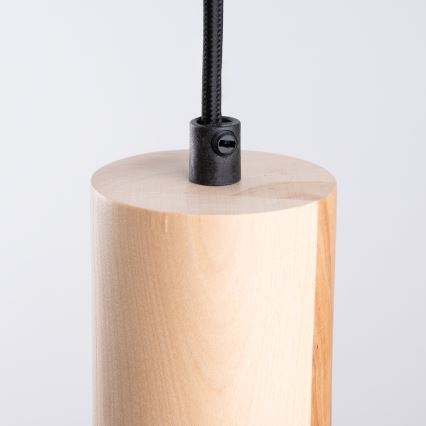 Lustra ar auklu JAGA 1xE27/15W/230V d. 30 cm melna