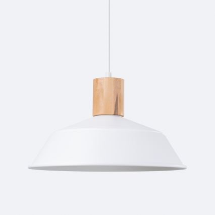 Lustra ar auklu FANO 1xE27/15W/230V d. 34 cm balta