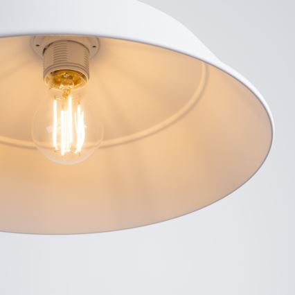 Lustra ar auklu FANO 1xE27/15W/230V d. 34 cm balta