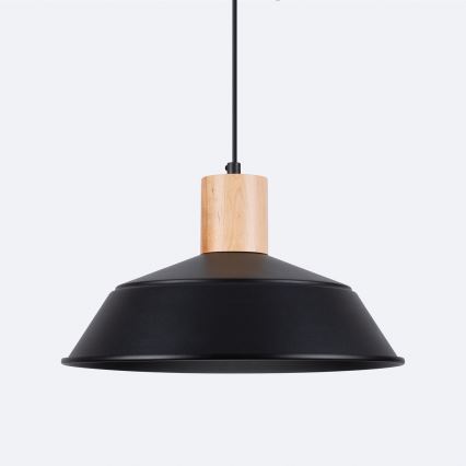 Lustra ar auklu FANO 1xE27/15W/230V d. 34 cm melna