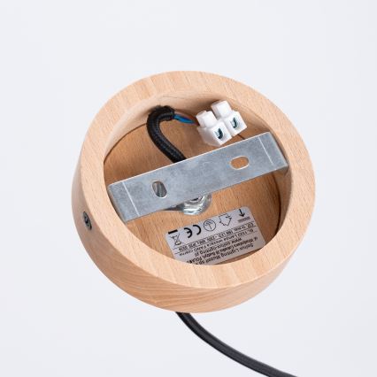 Lustra ar auklu FANO 1xE27/15W/230V d. 34 cm melna