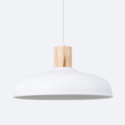 Lustra ar auklu INDY 1xE27/15W/230V d. 38 cm balta