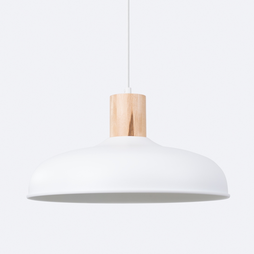Lustra ar auklu INDY 1xE27/15W/230V d. 38 cm balta