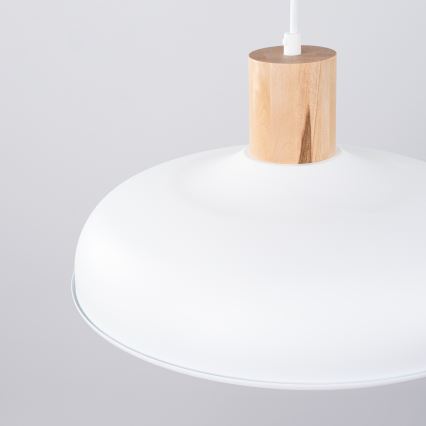 Lustra ar auklu INDY 1xE27/15W/230V d. 38 cm balta