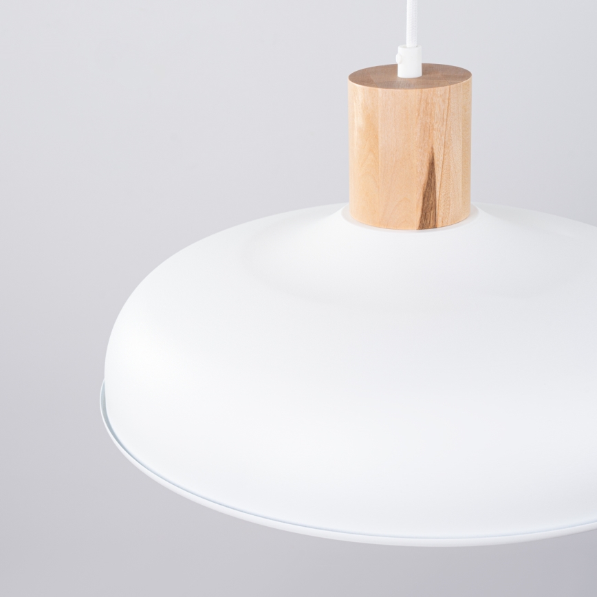 Lustra ar auklu INDY 1xE27/15W/230V d. 38 cm balta
