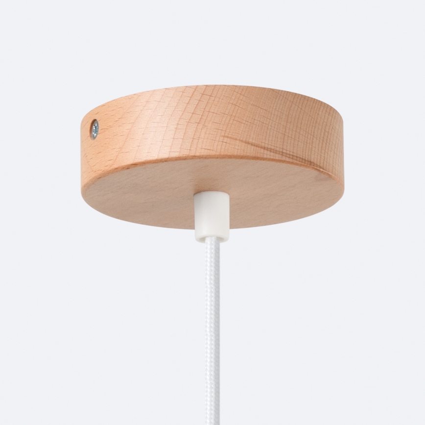 Lustra ar auklu INDY 1xE27/15W/230V d. 38 cm balta