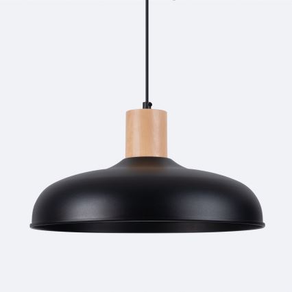 Lustra ar auklu INDY 1xE27/15W/230V d. 38 cm melna