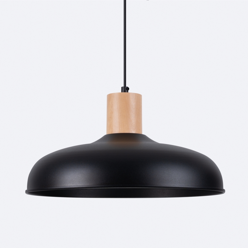 Lustra ar auklu INDY 1xE27/15W/230V d. 38 cm melna