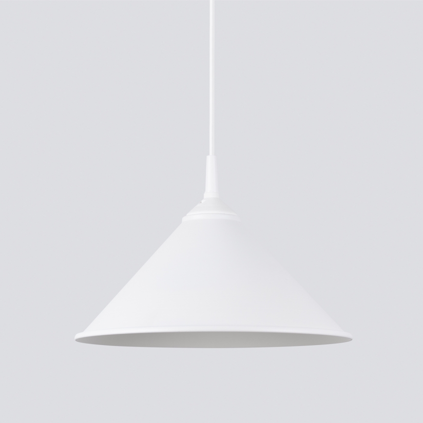 Lustra ar auklu ZUMA 1xE27/15W/230V d. 30 cm balta