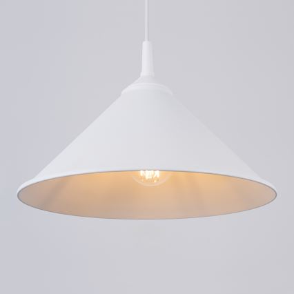 Lustra ar auklu ZUMA 1xE27/15W/230V d. 30 cm balta
