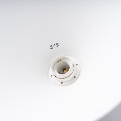 Lustra ar auklu ZUMA 1xE27/15W/230V d. 30 cm balta