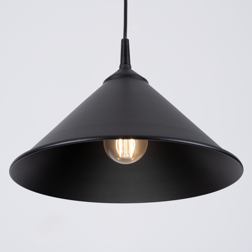 Lustra ar auklu ZUMA 1xE27/15W/230V d. 30 cm melna