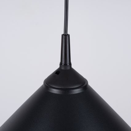 Lustra ar auklu ZUMA 1xE27/15W/230V d. 30 cm melna