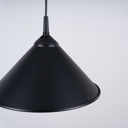 Lustra ar auklu ZUMA 1xE27/15W/230V d. 30 cm melna